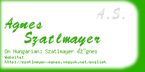 agnes szatlmayer business card
